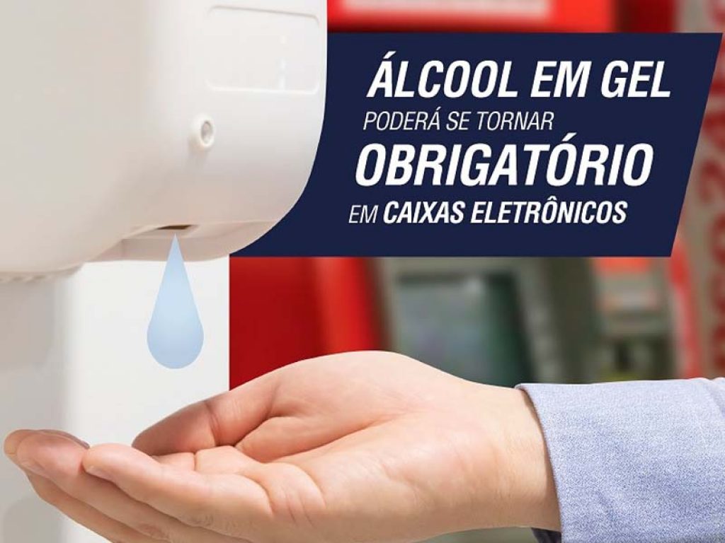 alccol em gem caixas eletronicos